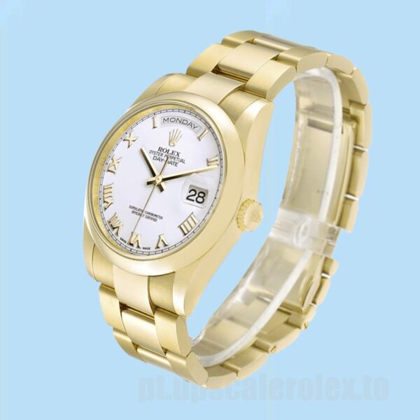 Rolex Day-Date 118208-73208 36mm Masculino Ver Pulseira Ostra - Image 3
