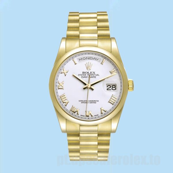 Rolex Day-Date 118208-73208 36mm Masculino Ver Pulseira Ostra - Image 5