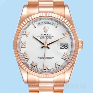 Rolex Day-Date Masculino 36mm 118235 Ver Tom De Ouro Rosa