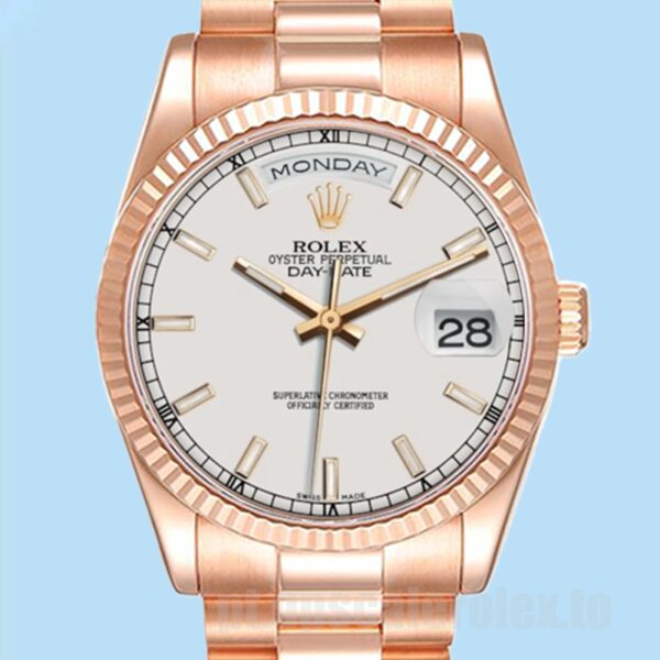 Rolex Day-Date 118235 Masculino 36mm Pulseira Presidente Ver