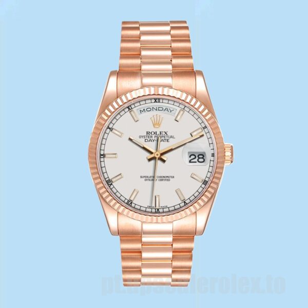 Rolex Day-Date 118235 Masculino 36mm Pulseira Presidente Ver - Image 2