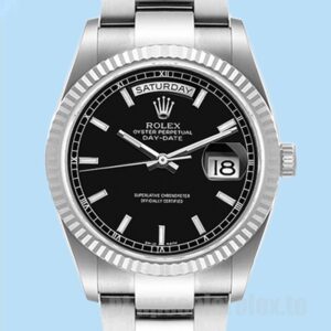 Rolex Day-Date 118239 Masculino 36mm Tom Prata Ver