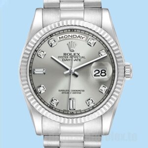 Rolex Day-Date Masculino 118239 36mm Automático Tom Prata