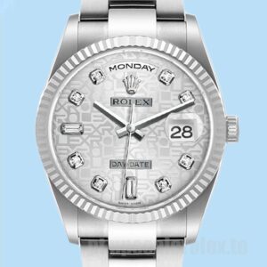 Rolex Day-Date 118239-0143 36mm Masculino Mostrador Jubileu de Prata