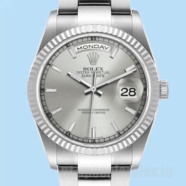 Rolex Day-Date Masculino 36mm 118239 Tom Prata