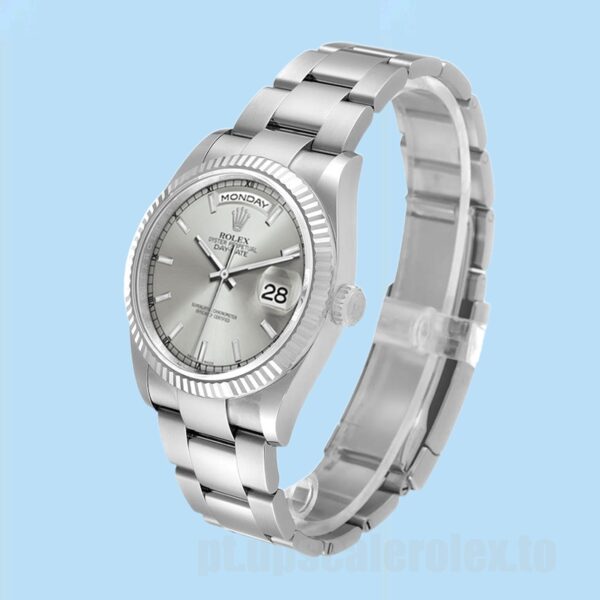 Rolex Day-Date Masculino 36mm 118239 Tom Prata - Image 3