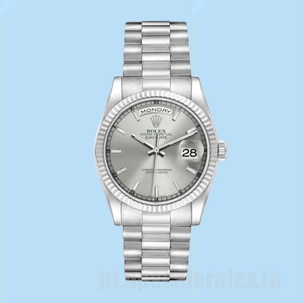 Rolex Day-Date Masculino 36mm 118239 Tom Prata - Image 5