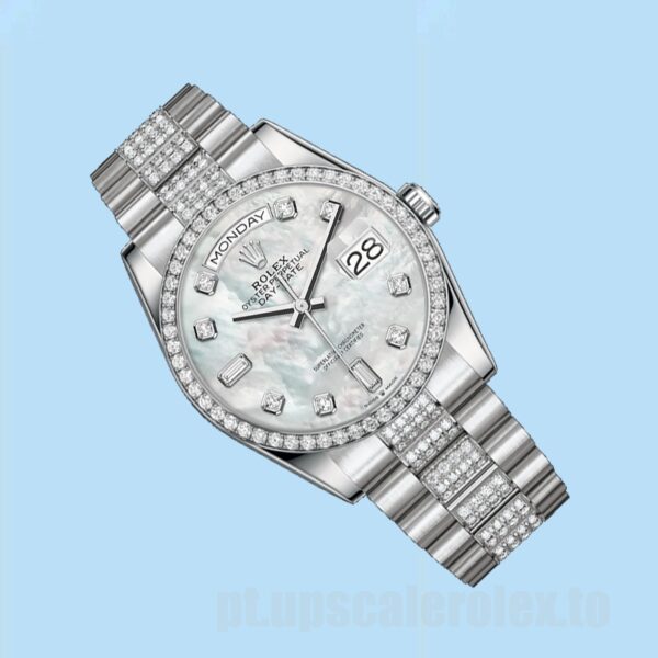 Rolex Day-Date Masculino 118346 36mm Pulseira Presidente Automático - Image 3