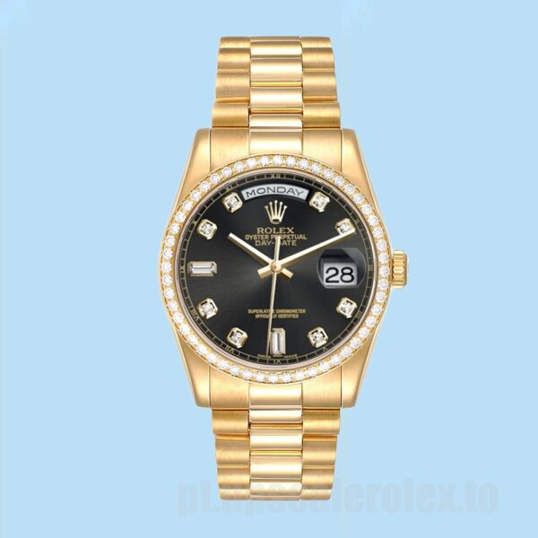 Rolex Day-Date 36mm m118348-0096 Masculino Pulseira Presidente Ver - Image 2