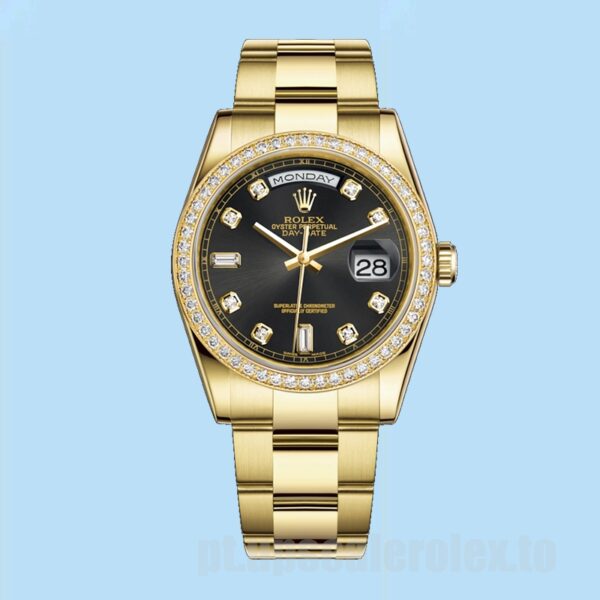 Rolex Day-Date 36mm m118348-0096 Masculino Pulseira Presidente Ver - Image 5