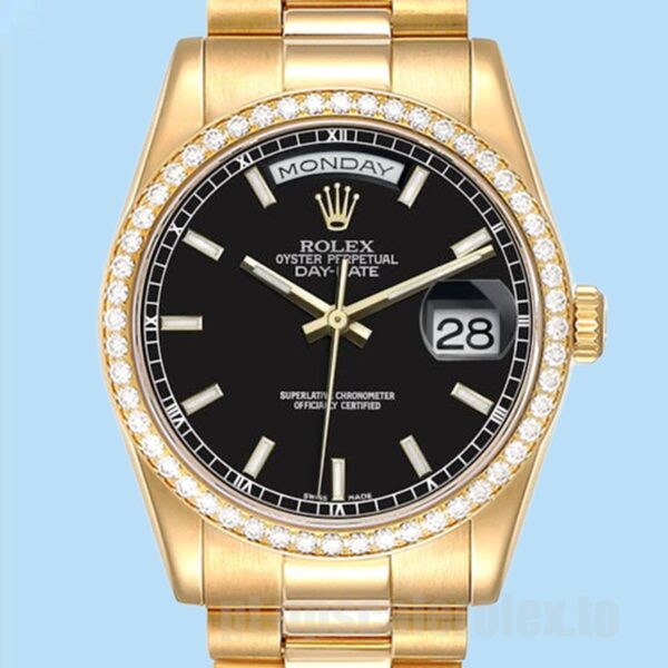 Rolex Day-Date 36mm Masculino m118348-0208 Pulseira Presidente Ver
