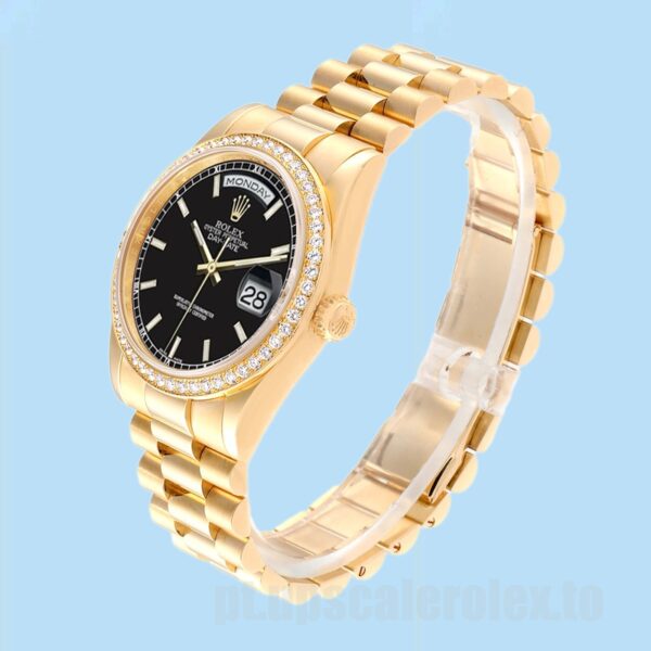 Rolex Day-Date 36mm Masculino m118348-0208 Pulseira Presidente Ver - Image 3