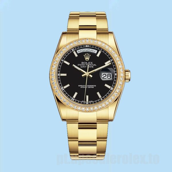 Rolex Day-Date 36mm Masculino m118348-0208 Pulseira Presidente Ver - Image 5