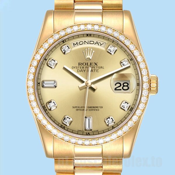 Rolex Day-Date 36mm Masculino m118348-0042 Automático