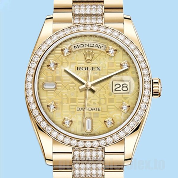 Rolex Day-Date Masculino m118348-0090 36mm Automático Ver