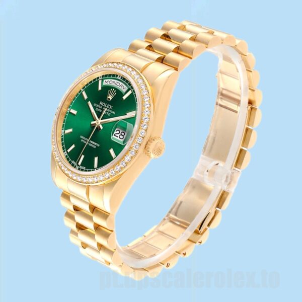 Rolex Day-Date 36mm Masculino m118348-0225 Ver Pulseira Presidente - Image 3