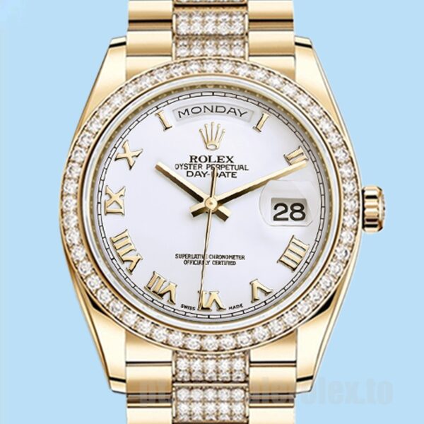 Rolex Day-Date Masculino 36mm m118348-0151 Ver