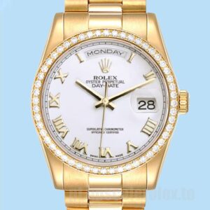 Rolex Day-Date m118348-0150 Masculino 36mm Tom De Ouro