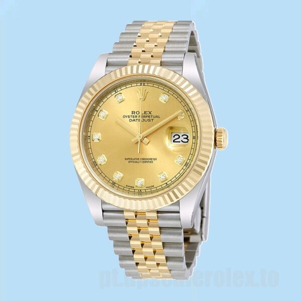 Rolex Datejust Masculino 41mm m126333-0012 Mostrador De Champanhe - Image 2