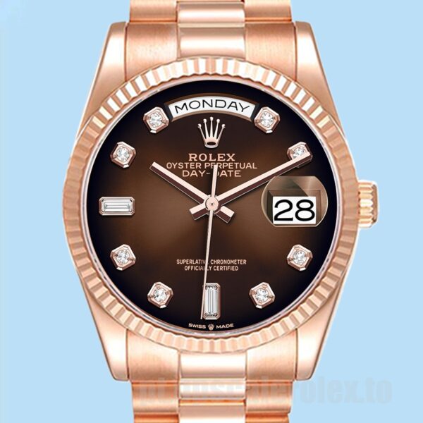 Rolex Day-Date 36mm Masculino m128235-0037 Pulseira Presidente Automático