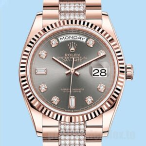 Rolex Day-Date 36mm Masculino m128235-0051 Automático Mostrador Cinza