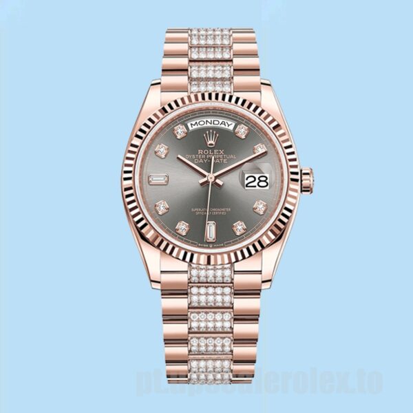 Rolex Day-Date 36mm Masculino m128235-0051 Automático Mostrador Cinza - Image 2