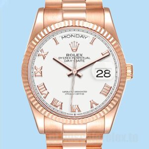 Rolex Day-Date 36mm Masculino m128235-0052 Mostrador Branco