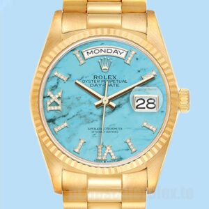 Rolex Day-Date Masculino m128238-0071 36mm Mostrador Azul