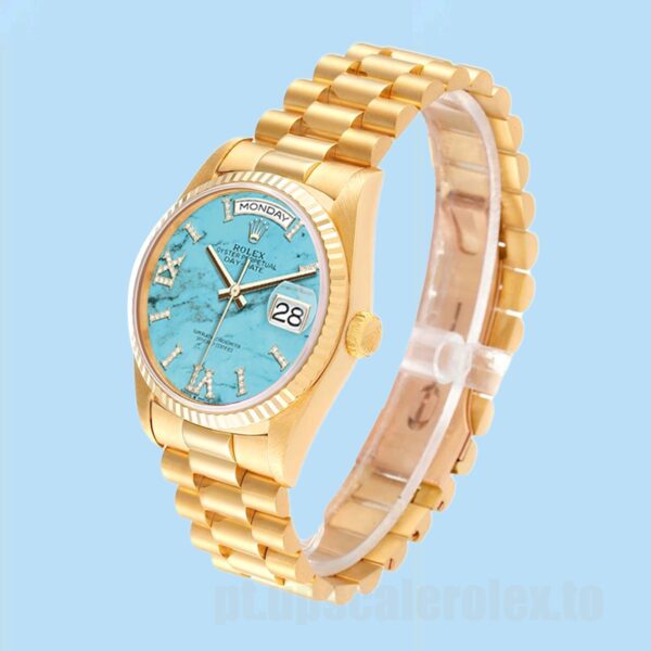 Rolex Day-Date Masculino m128238-0071 36mm Mostrador Azul - Image 3