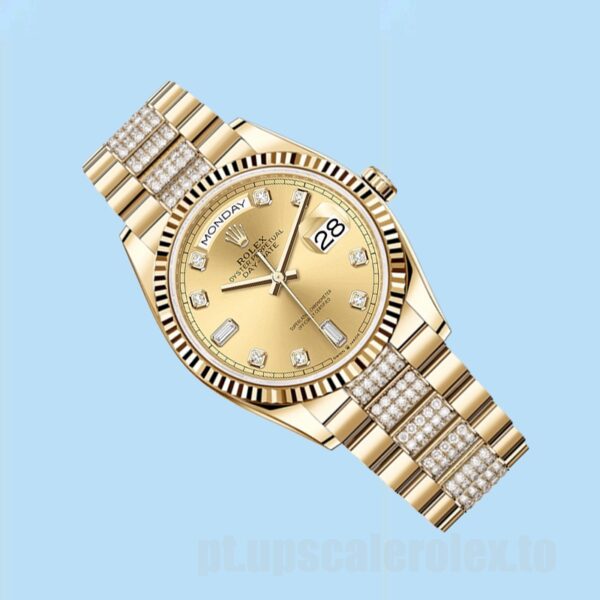 Rolex Day-Date Masculino m128238-0026 36mm Pulseira Presidente - Image 3