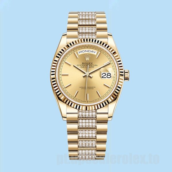Rolex Day-Date 36mm Masculino m128238-0046 Pulseira Presidente - Image 2
