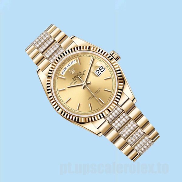 Rolex Day-Date 36mm Masculino m128238-0046 Pulseira Presidente - Image 3