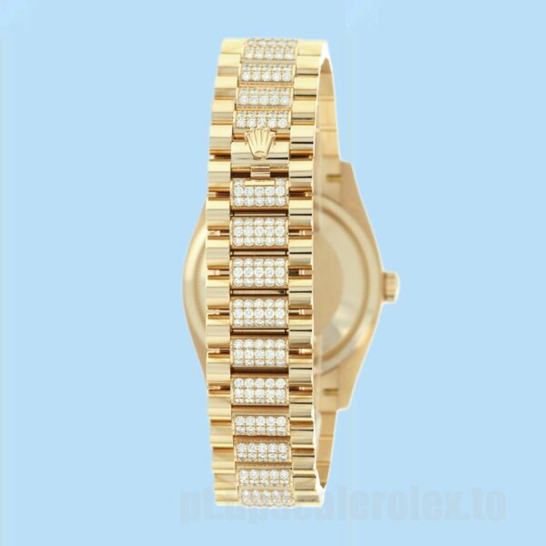 Rolex Day-Date Masculino 36mm m128238-0052 Tom De Ouro - Image 4