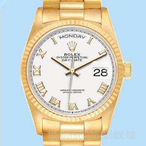Rolex Day-Date 36mm 128238 Masculino Automático Tom De Ouro