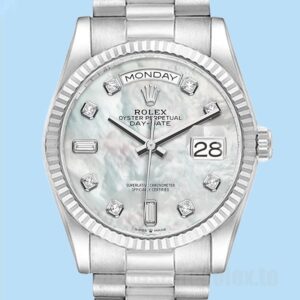 Rolex Day-Date 36mm Masculino m128239-0007 Tom Prata