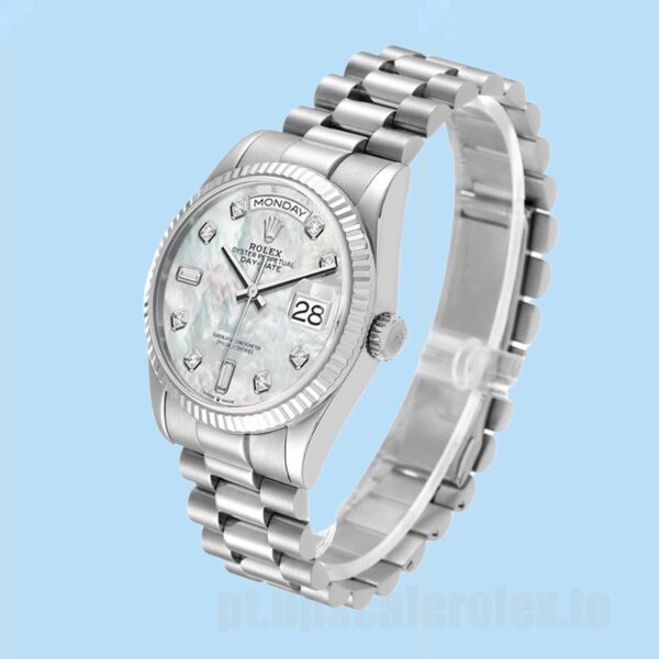 Rolex Day-Date 36mm Masculino m128239-0007 Tom Prata - Image 3