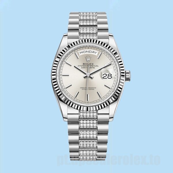 Rolex Day-Date Masculino m128239-0025 36mm Pulseira Presidente - Image 2
