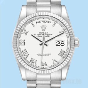Rolex Day-Date Masculino 36mm m128239-0038 Tom Prata