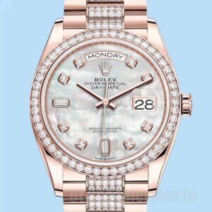 Rolex Day-Date m128345rbr-0030 Masculino 36mm Mostrador Madrepérola