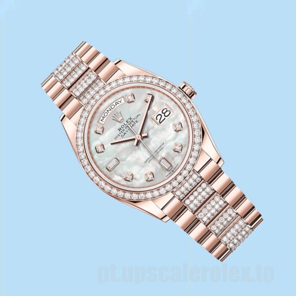 Rolex Day-Date m128345rbr-0030 Masculino 36mm Mostrador Madrepérola - Image 3