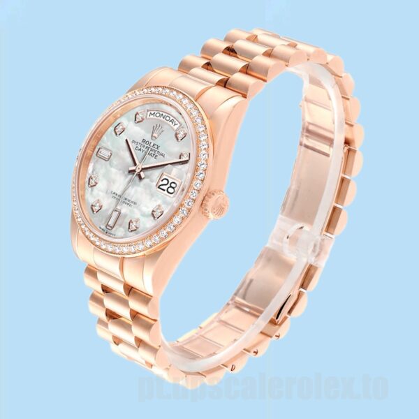 Rolex Day-Date Masculino m128345rbr-0028 36mm Pulseira Presidente - Image 3