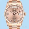 Rolex Day-Date Masculino m128345rbr-0009 36mm Mostrador De Ouro Rosa