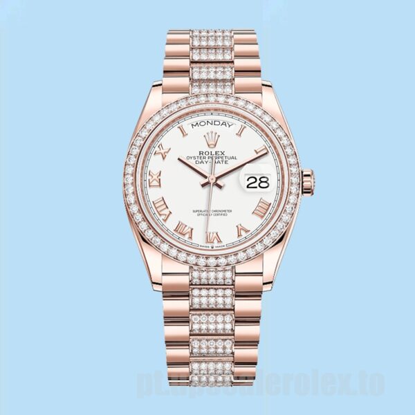 Rolex Day-Date m128345rbr-0055 36mm Masculino Automático Pulseira Presidente - Image 2