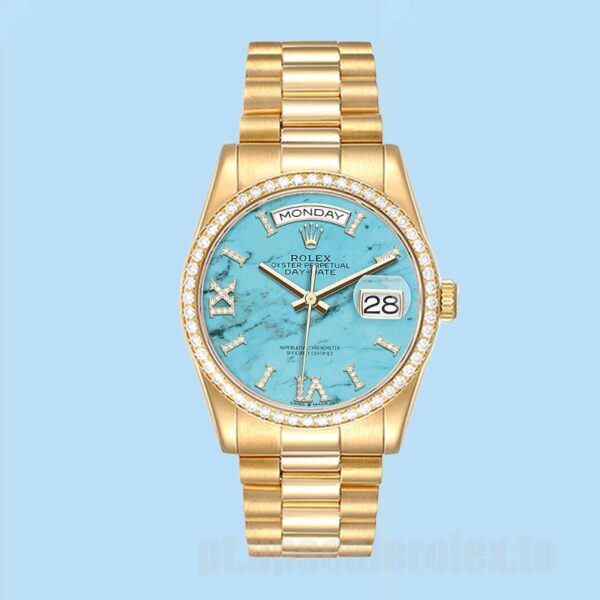 Rolex Day-Date 36mm m128348rbr-0037 Masculino Ver Automático - Image 2