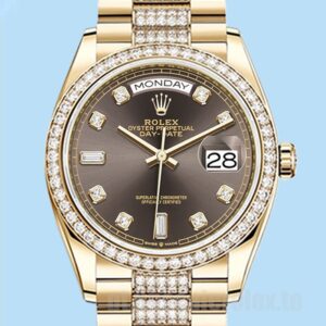 Rolex Day-Date m128348rbr-0007 36mm Masculino Tom De Ouro