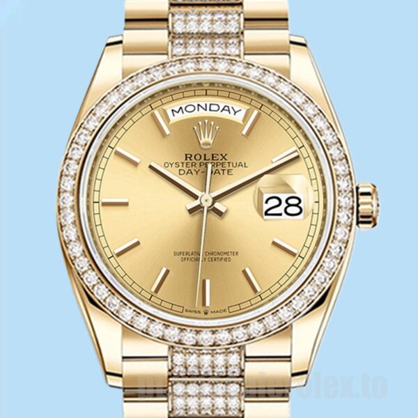 Rolex Day-Date Masculino 36mm m128348rbr-0027 Ver Automático