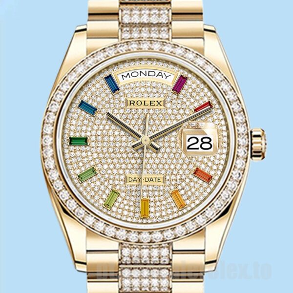 Rolex Day-Date Masculino m128348rbr-0031 36mm Pulseira Presidente