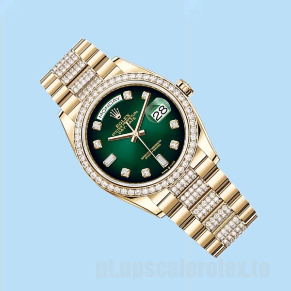 Rolex Day-Date m128348rbr-0036 Masculino 36mm Pulseira Presidente Ver - Image 3