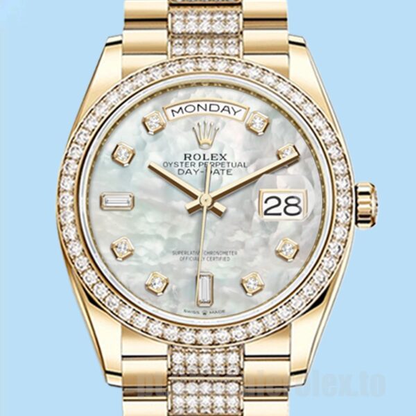 Rolex Day-Date 36mm m128348rbr-0017 Masculino Ver