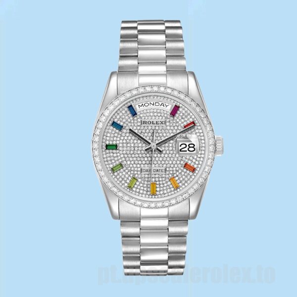 Rolex Day-Date 36mm Masculino m128349rbr-0006 Automático Pulseira Presidente - Image 2